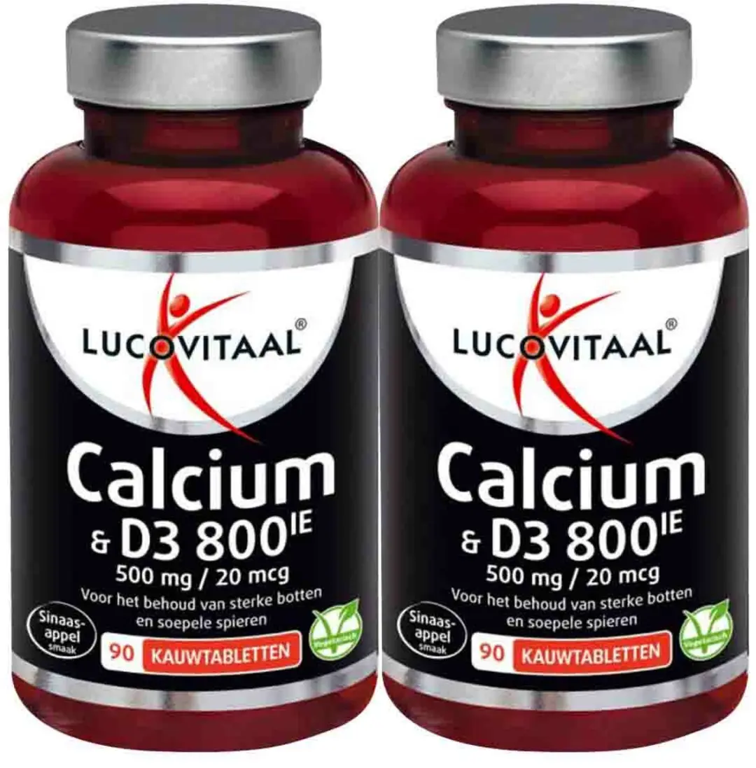 Lucovitaal Calcium 500mg + D3 20mcg Kauwtabletten