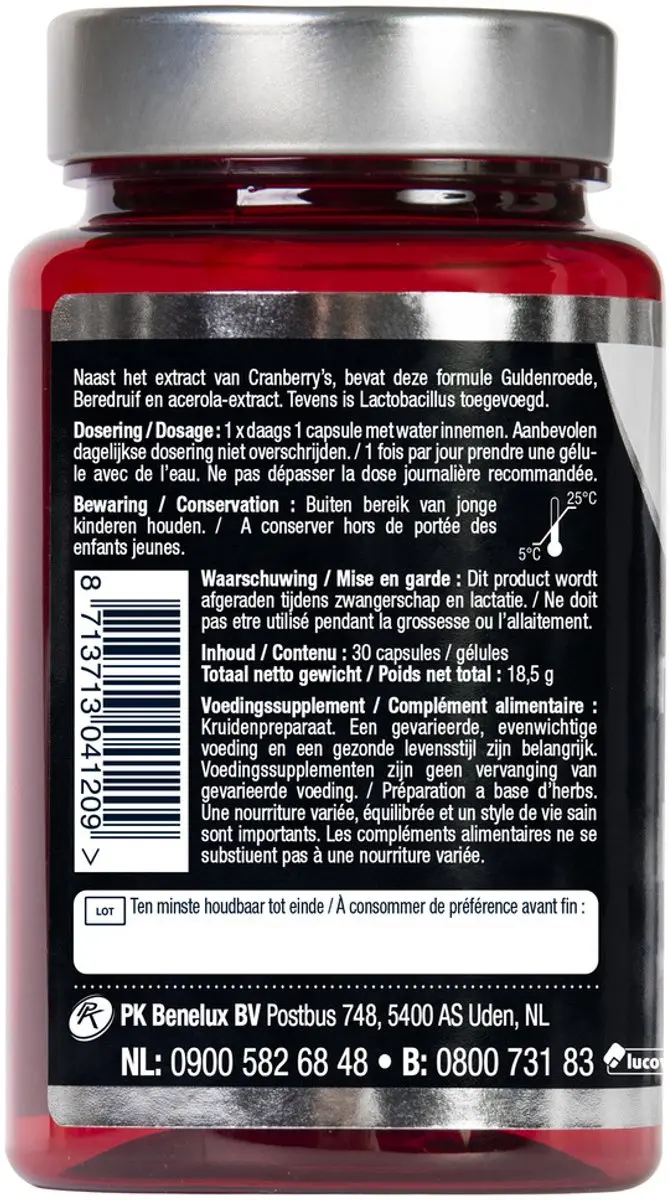 Lucovitaal Cranberry X-tra Forte - 240 Capsules