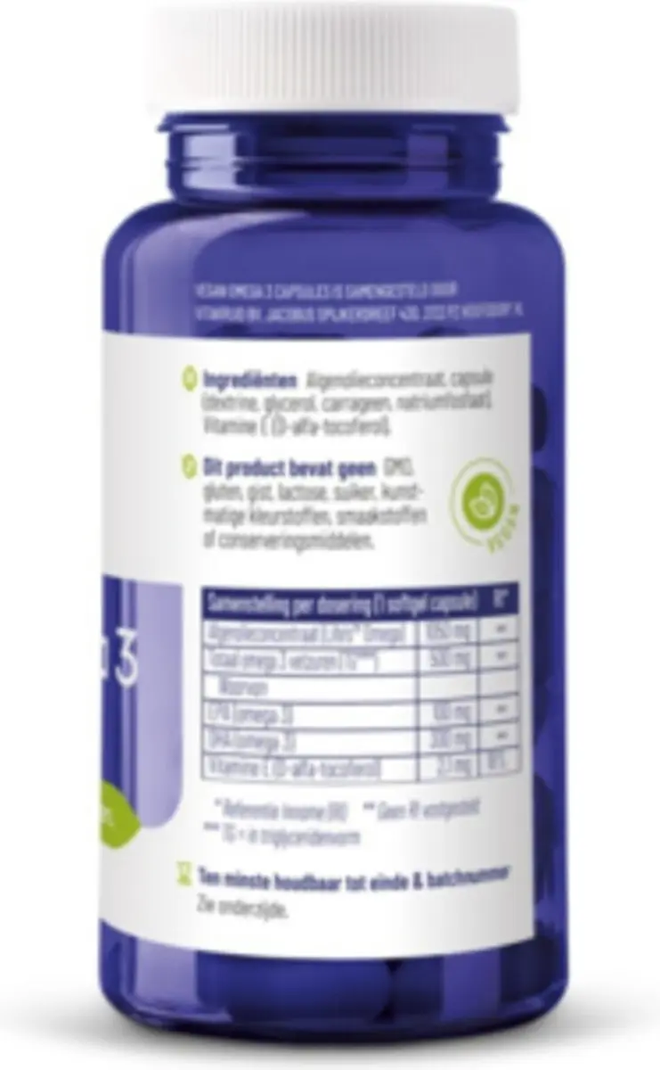 Vitakruid Vegan Omega-3 1000 TG Capsules - 94ml