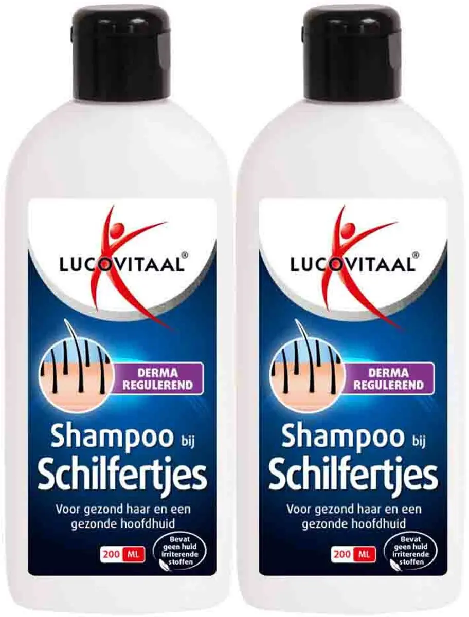 Lucovitaal Schilfertjes Shampoo 2x200ml