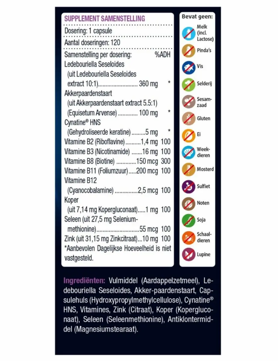 Lucovitaal Haar Groei & Volume Capsules - 240 Stuks