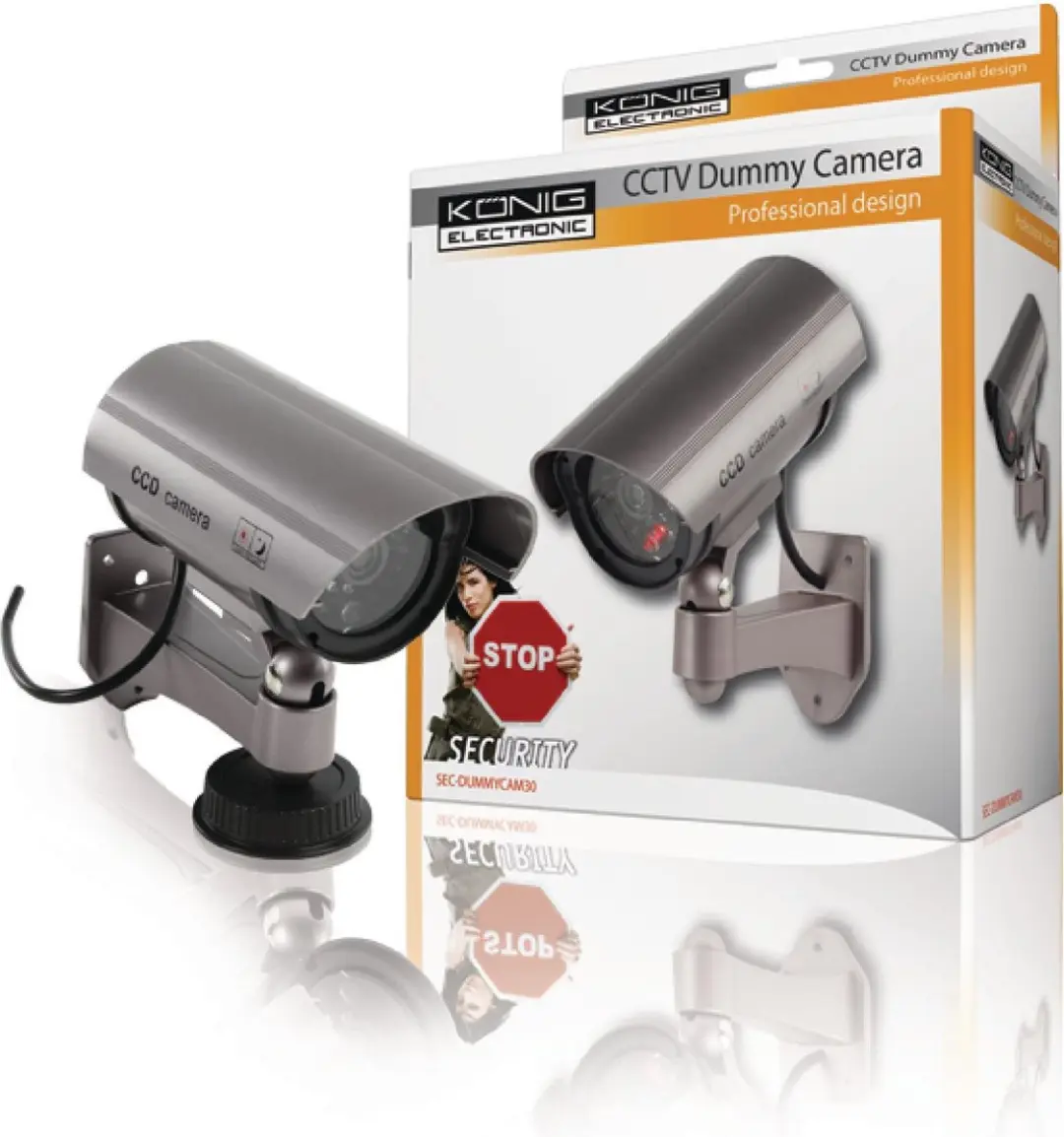 König Dummycamera SEC-DUMMYCAM30 - Buitenbehuizing Grijs