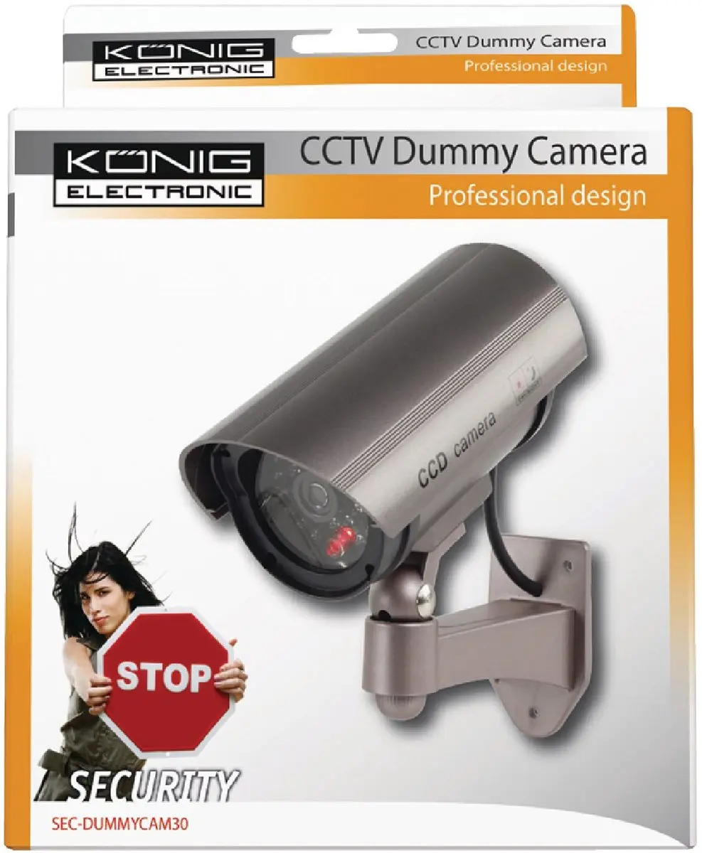 König Dummycamera SEC-DUMMYCAM30 - Buitenbehuizing Grijs