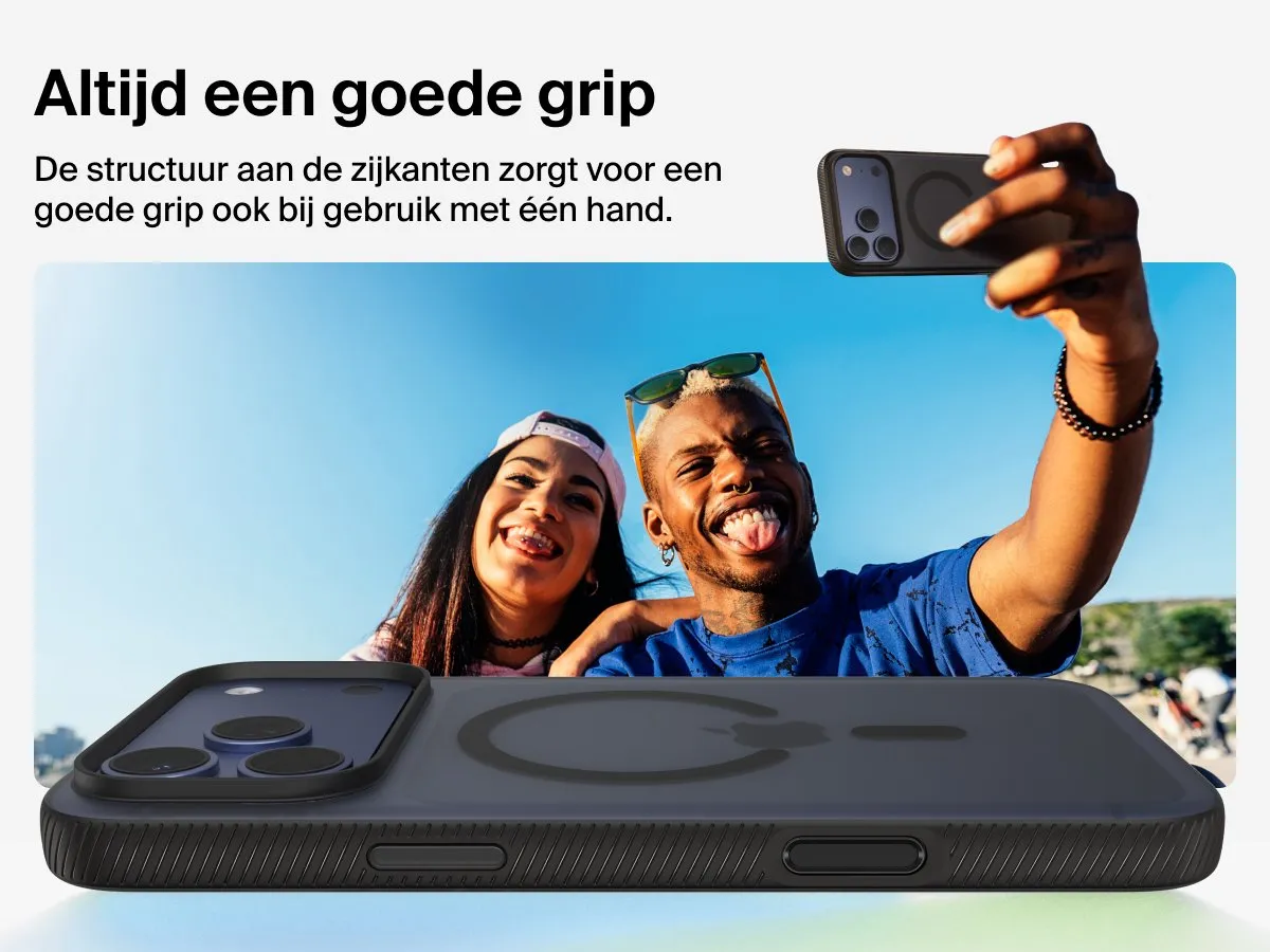 Belkin SheerForce Grip Hoesje MSA036HQBK - iPhone 17 Pro Max - Zwart