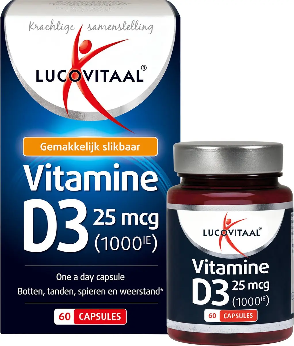 Lucovitaal Vitamine D3 25µg - 60 Capsules