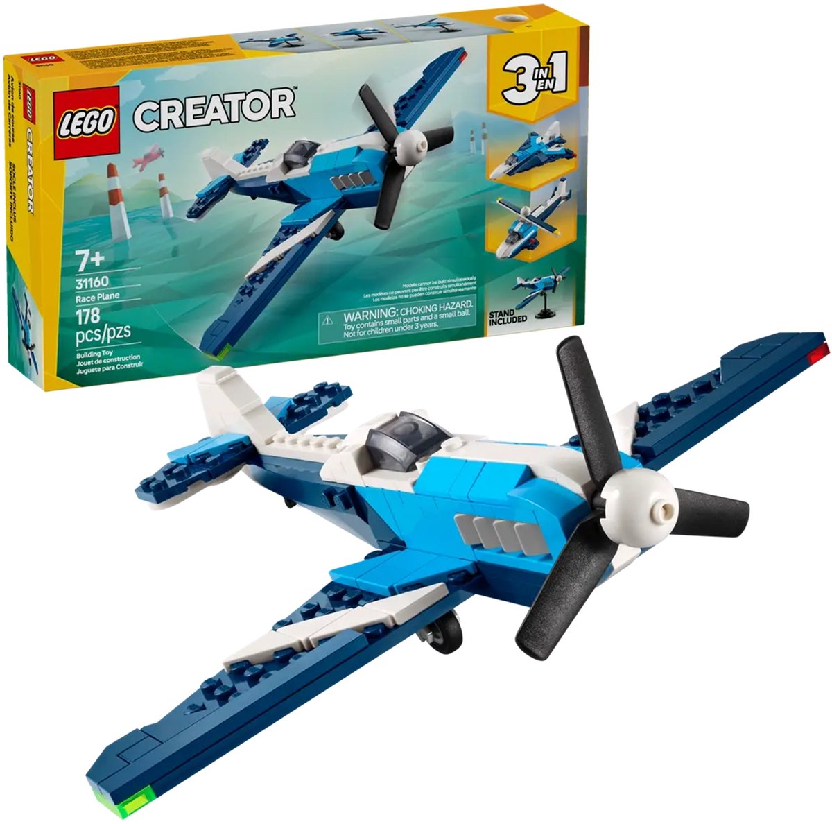 LEGO Creator 3in1 Luchtvaart: racevliegtuig - 31160