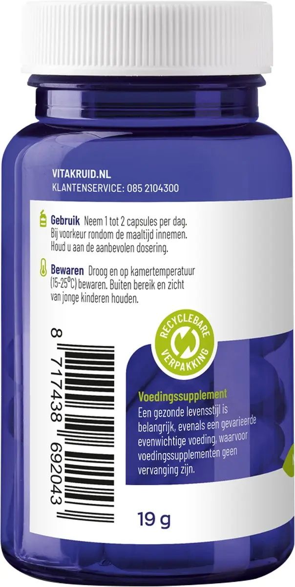 Vitakruid Lactoferrine 150mg + Vitamine C 60 Capsules