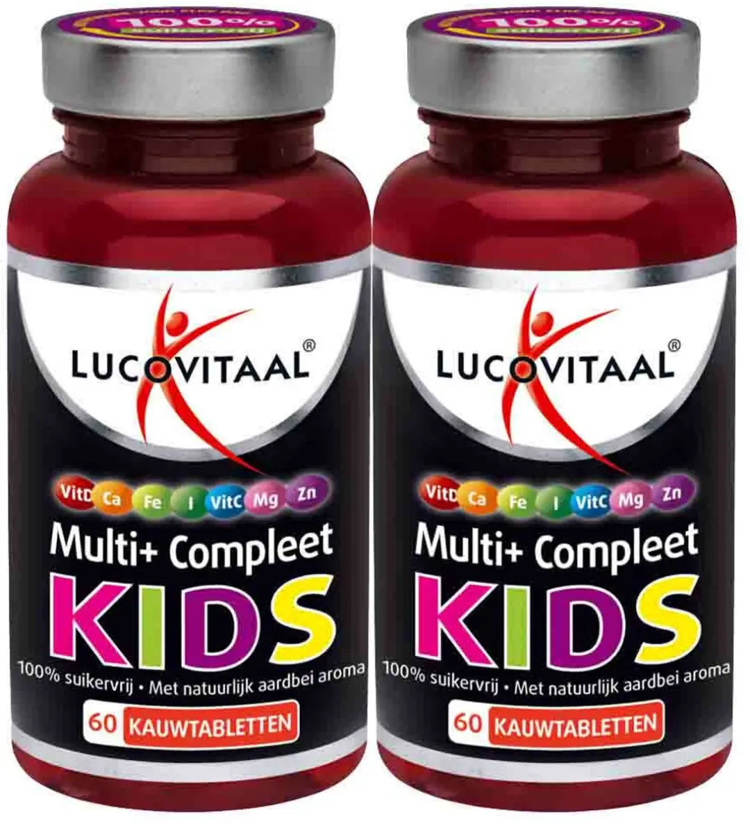 Lucovitaal Multi+ Compleet Kids 120g - 2x60 Tabletten