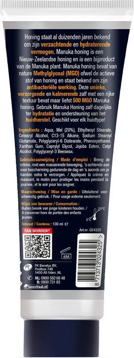 Lucovitaal Manuka Honing Zalf 100ml