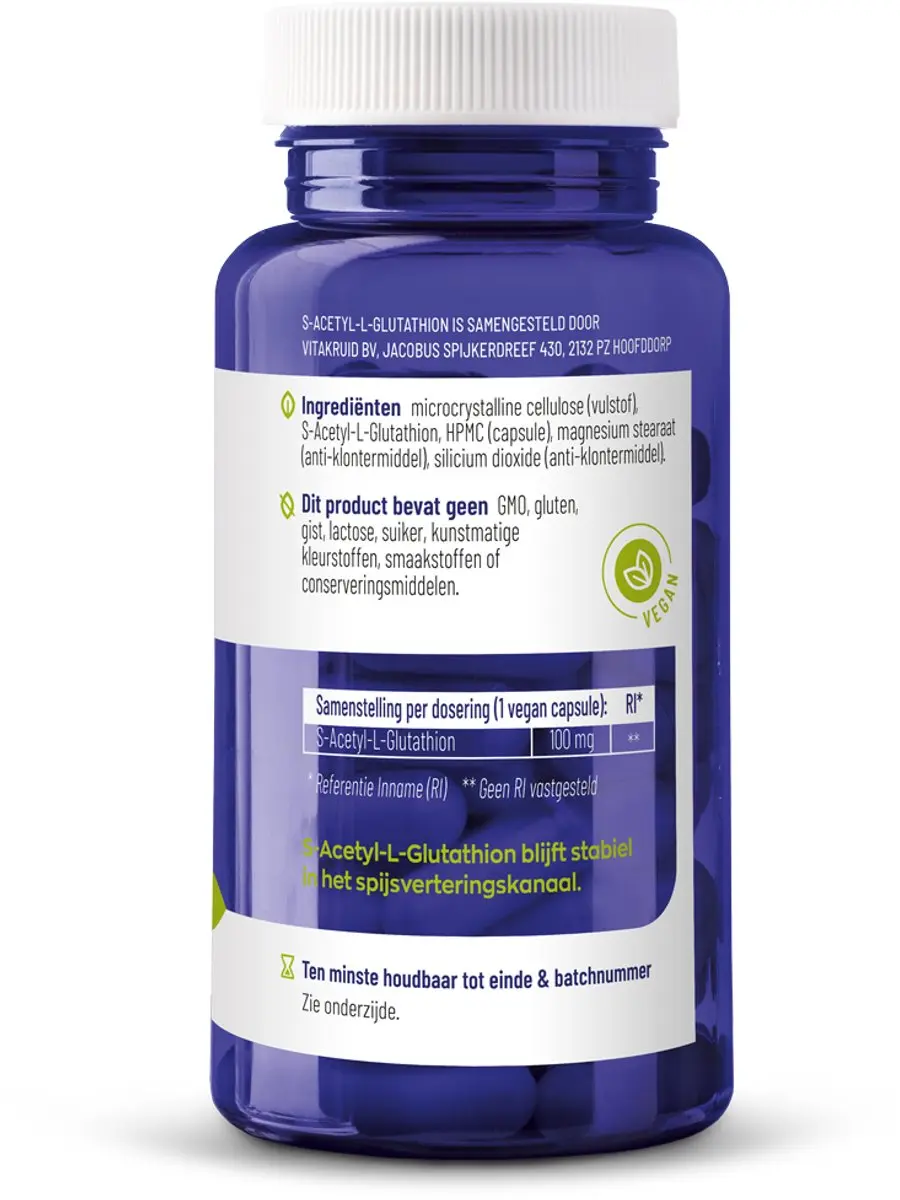 Vitakruid S-Acetyl-L-Glutathion 90 Vegicaps