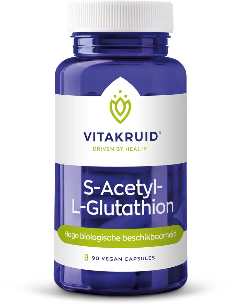 Vitakruid S-Acetyl-L-Glutathion 90 Vegicaps - afbeelding 6 van 6