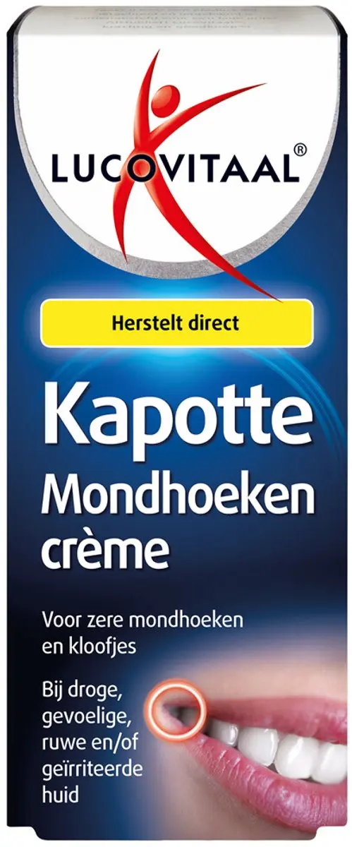 Lucovitaal Kapotte Mondhoeken Crème - 3x15ml