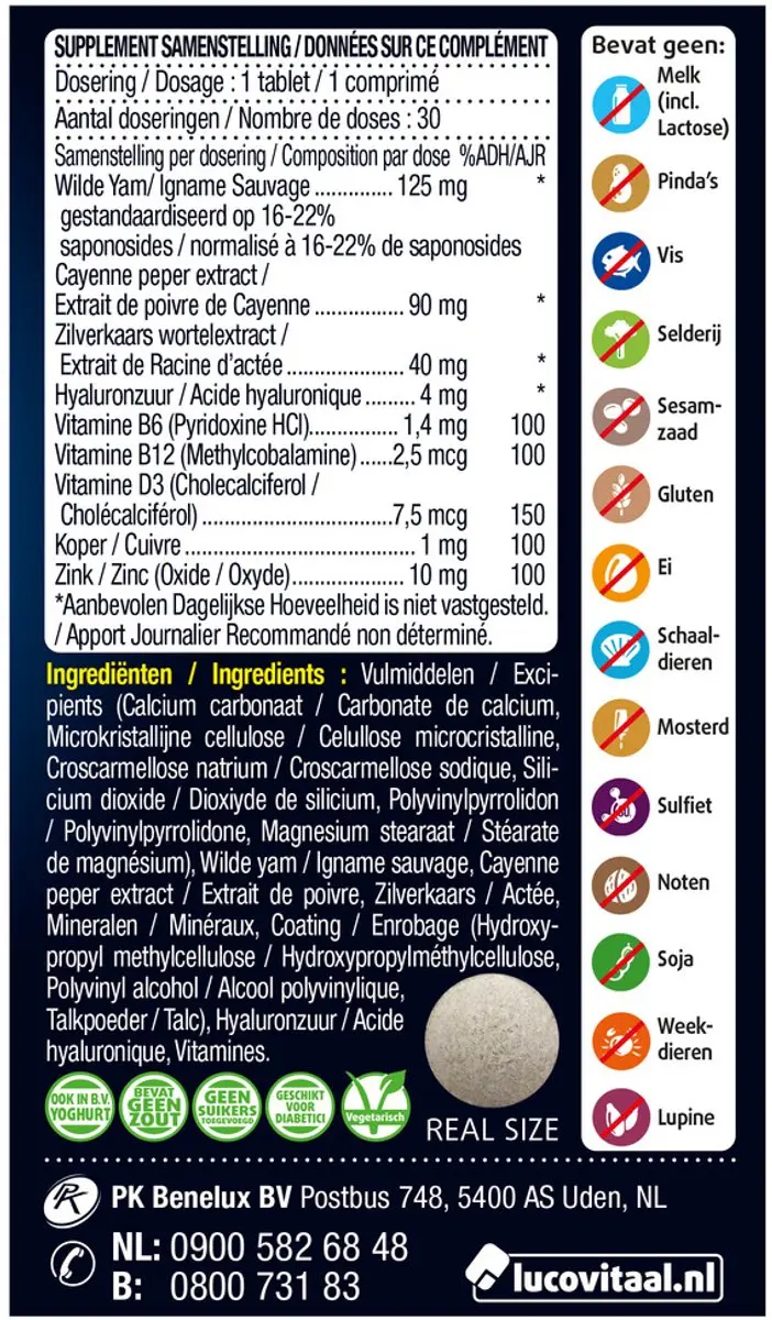 Lucovitaal Overgang Balans 30 Tabletten