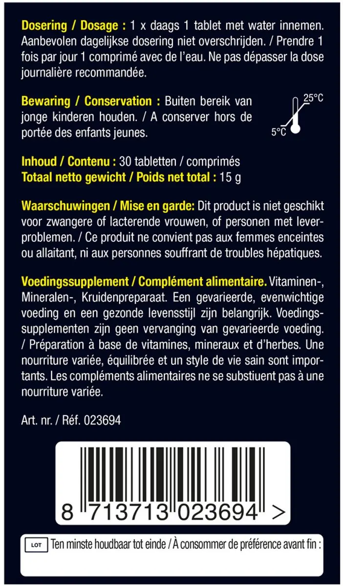 Lucovitaal Overgang Balans 30 Tabletten