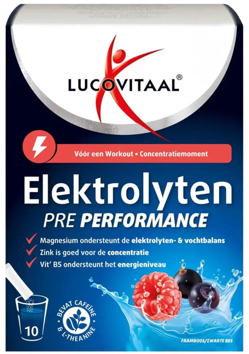 Lucovitaal Pre Performance Elektrolyten - 20 Sachets