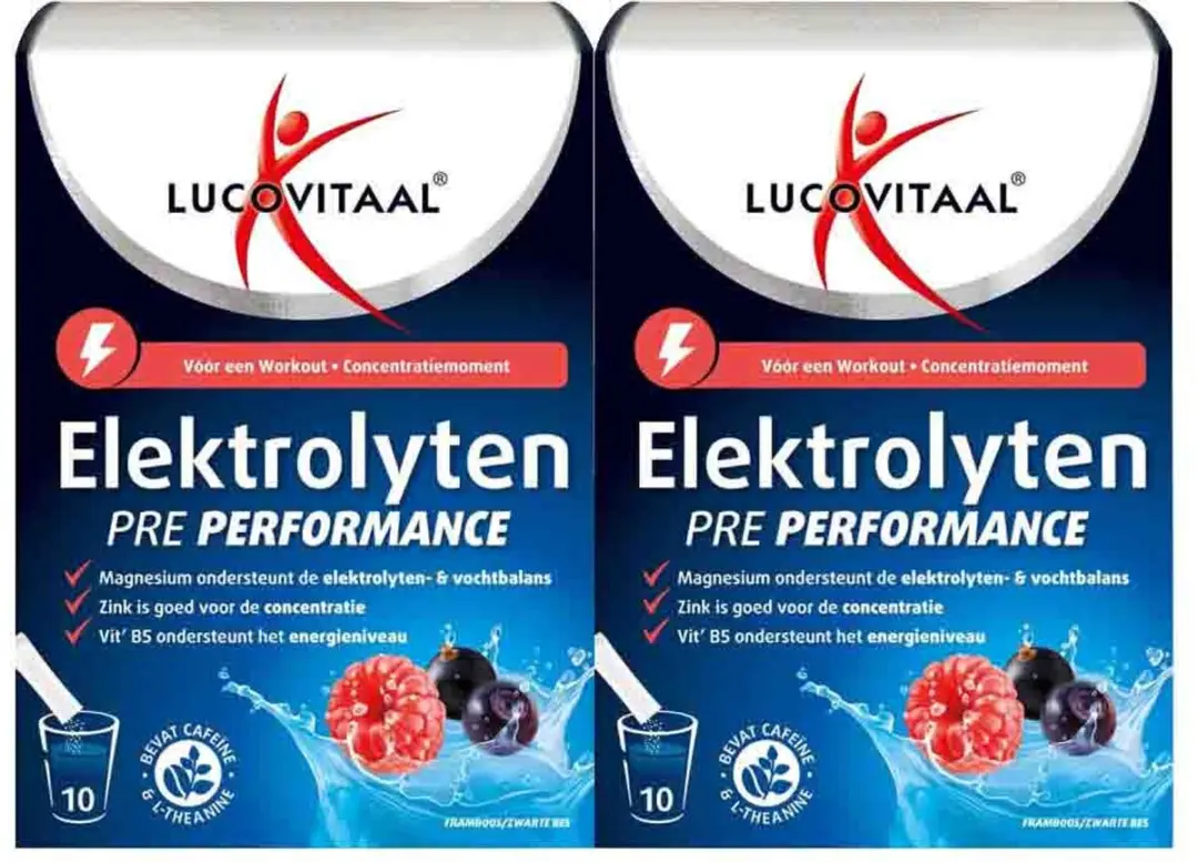 Lucovitaal Pre Performance Elektrolyten - 20 Sachets