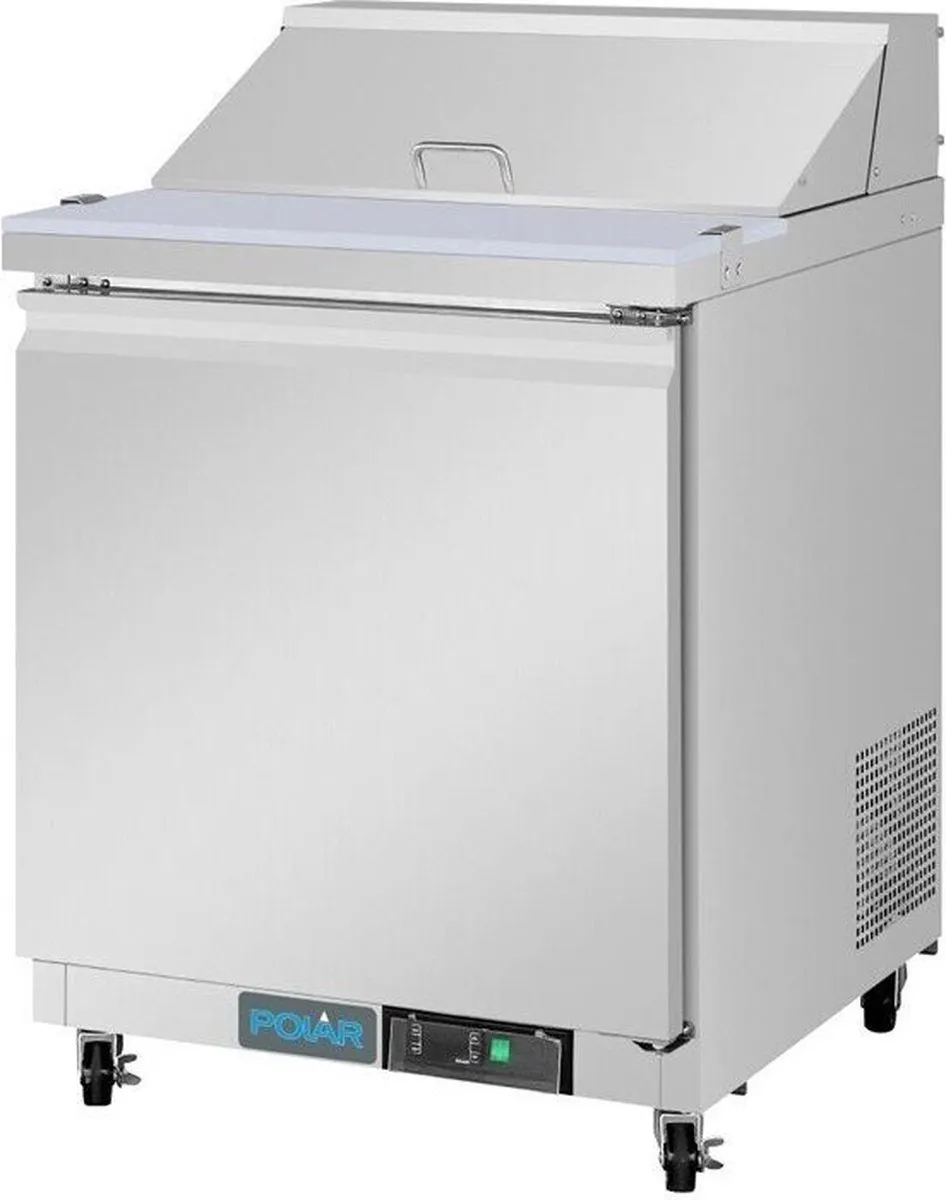 Polar U-Serie UA009 Saladette 154L - 8x GN 1/6 - Zilver