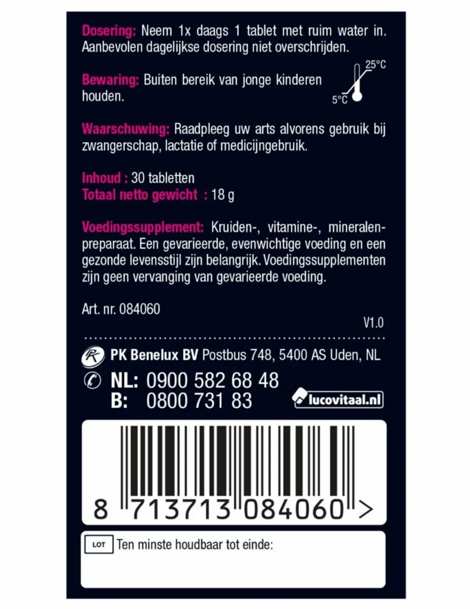 Lucovitaal Libido Support Vrouw - 60 Tabletten