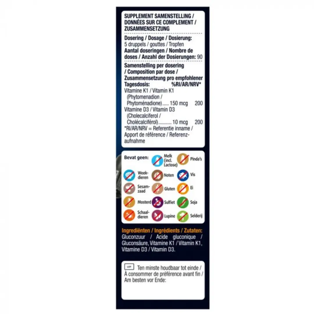 Lucovitaal Vitamine K1 & D3 Druppels Baby - 2x14,5ml