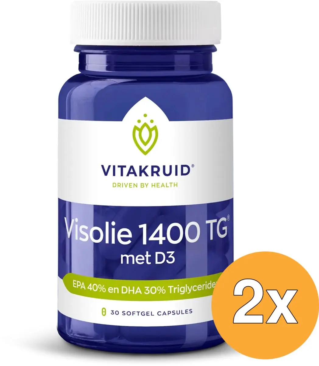 Vitakruid Visolie 1400 TG D3 90 Softgels