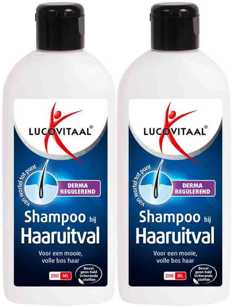 Lucovitaal Shampoo Haaruitval 200ml - 2 Stuks