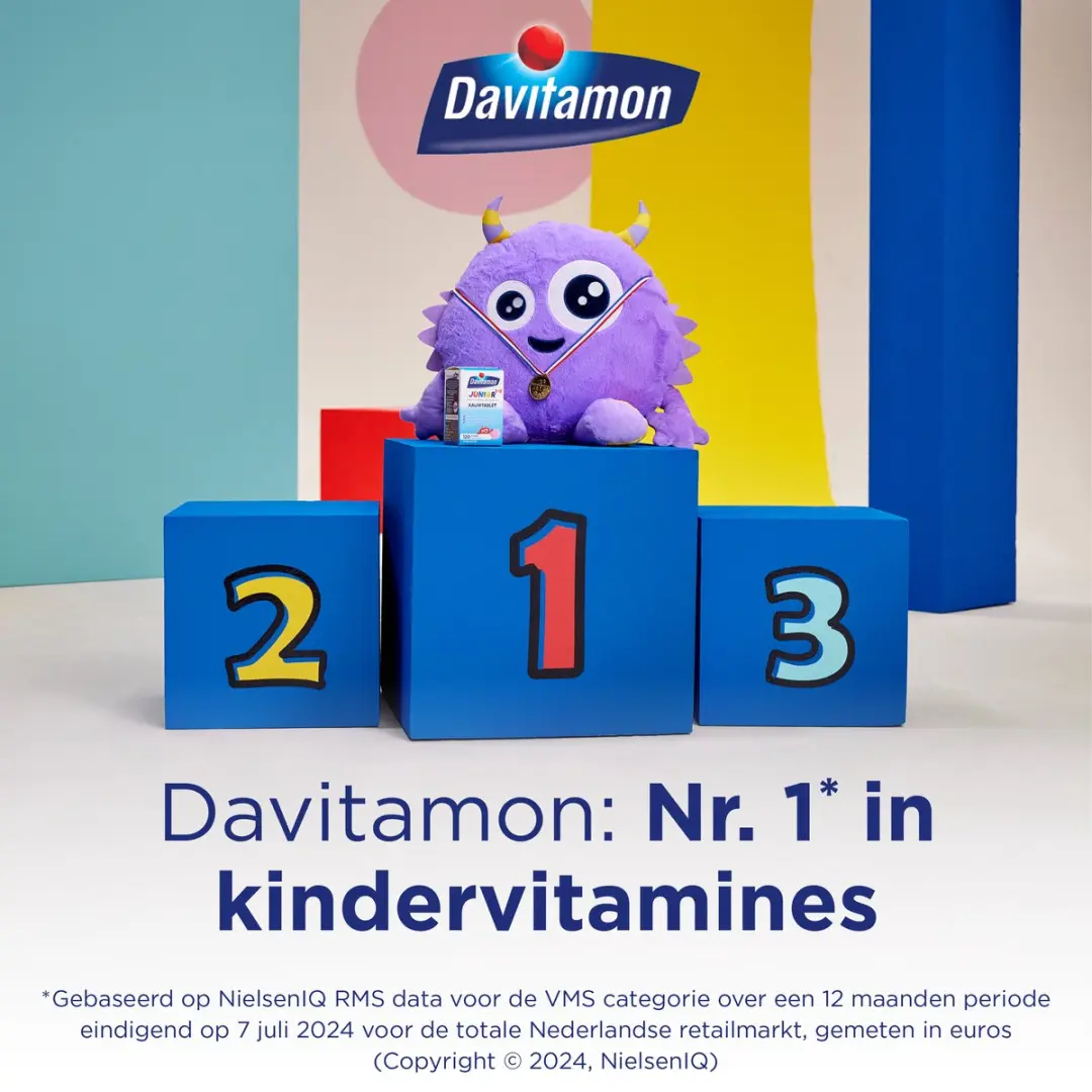 Davitamon Junior 3+ Kauwvitamines Banaan - 120 Stuks