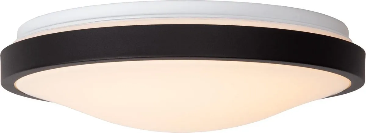 Lucide Dasher Plafondlamp 1x18W 2700K - Zwart