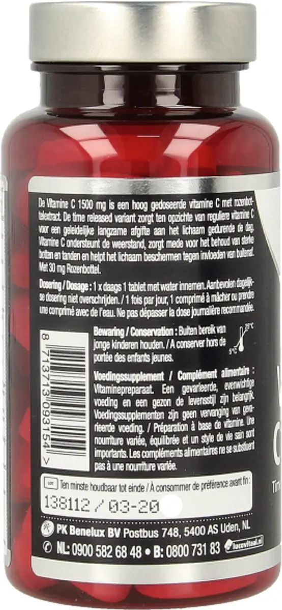 Lucovitaal Super Vitamine C1500 Time Released 60 tabletten