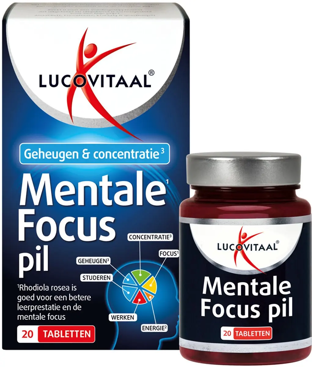 Lucovitaal Mentale Focus Pil - 40 Stuks