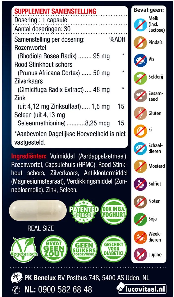 Lucovitaal Prostavital Prostaat & Urinewegen 90 Capsules