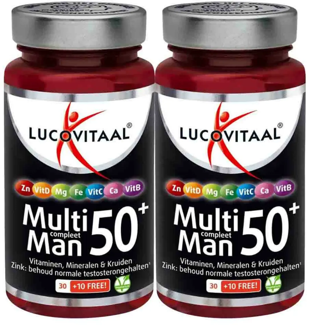 Lucovitaal Multi Man Compleet 50+ Ginkgo Biloba - 80 Capsules