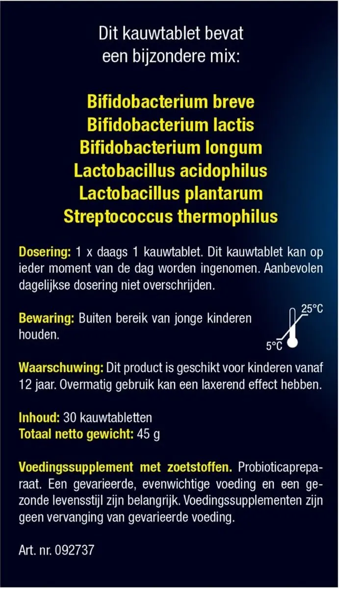 Lucovitaal Bioticomel Kauwtabletten 30 Stuks