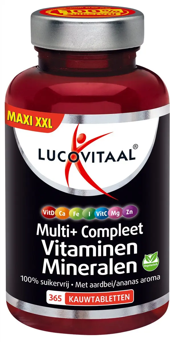 Lucovitaal Multi+ Compleet Vitaminen & Mineralen Kauwtabletten