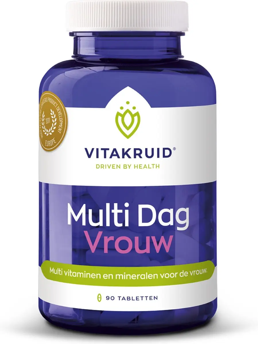 Vitakruid Multi Dag Vrouw Voedingssupplement 90 tabletten