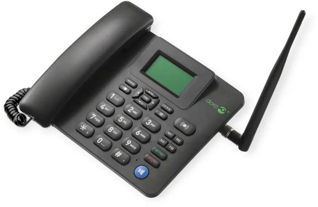 Doro 4100H SIM Desktoptelefoon - Zwart