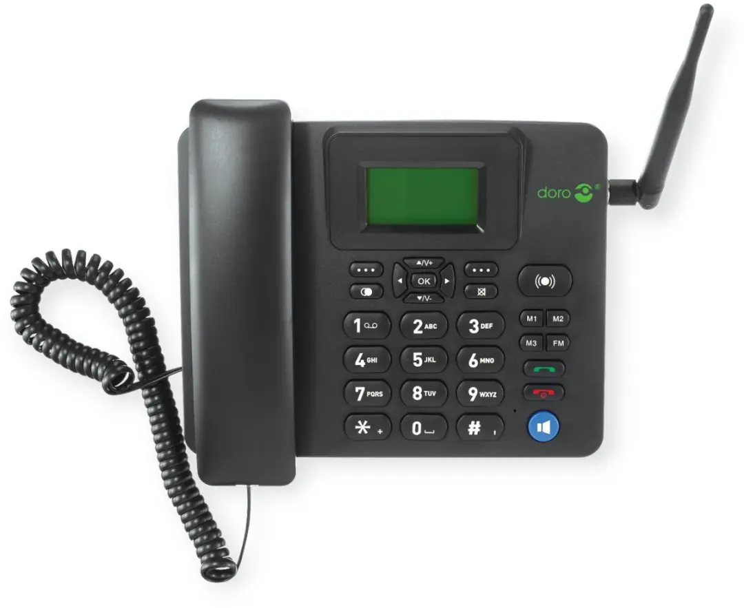 Doro 4100H SIM Desktoptelefoon - Zwart
