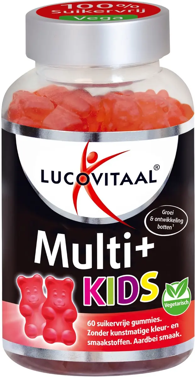 Lucovitaal Multi+ Kids Gummies Aardbei