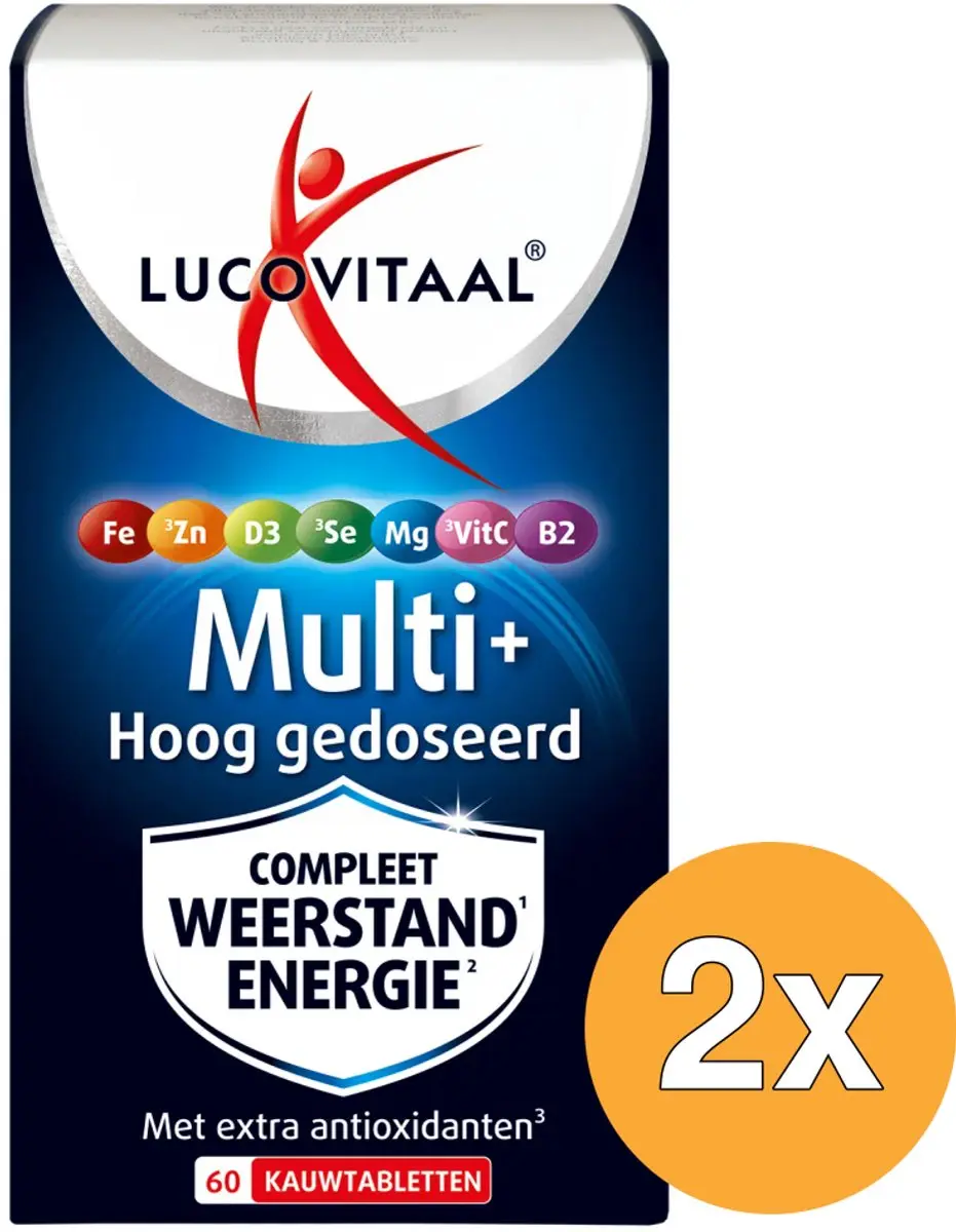 Lucovitaal Multi+ Weerstand Hoog 120 Kauwtabletten