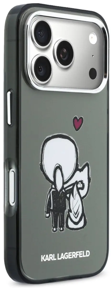 Karl Lagerfeld Karl & Choupette Achterhoesje iPhone 17 Pro Max KLHCP17PMBK - Zwart