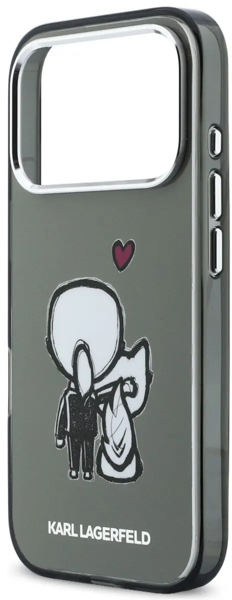 Karl Lagerfeld Karl & Choupette Achterhoesje iPhone 17 Pro Max KLHCP17PMBK - Zwart
