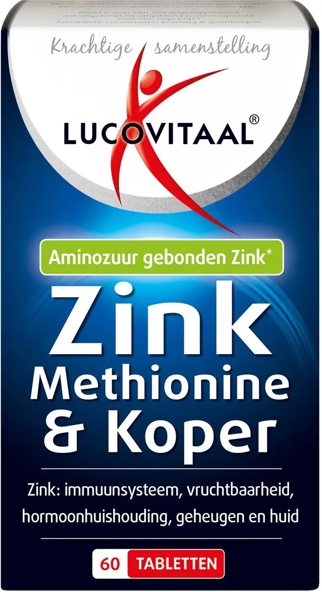 Lucovitaal Zink Methionine & Koper 60 tabletten