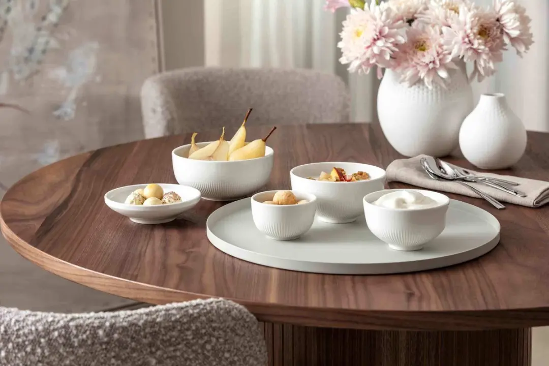 Villeroy & Boch Afina Snackschalen Set - 4 Stuks - Ø10,7cm - Wit
