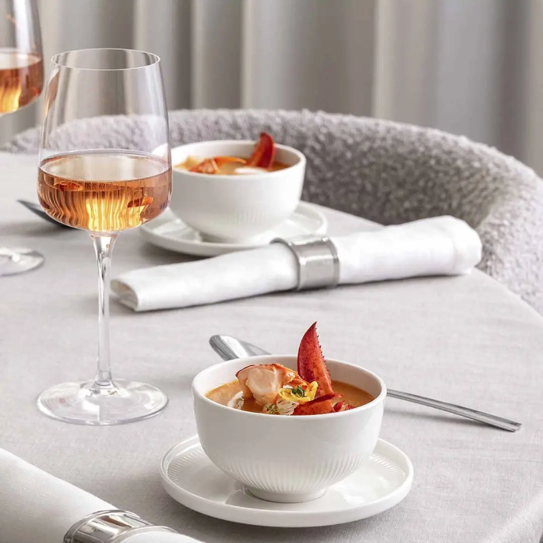 Villeroy & Boch Afina Snackschalen Set - 4 Stuks - Ø10,7cm - Wit
