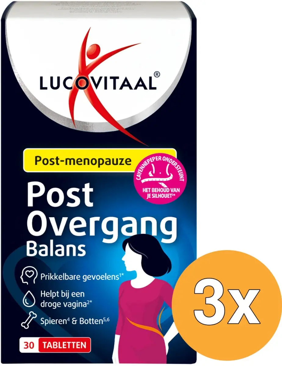 Lucovitaal Post Overgang Balans 3x30 Tabletten