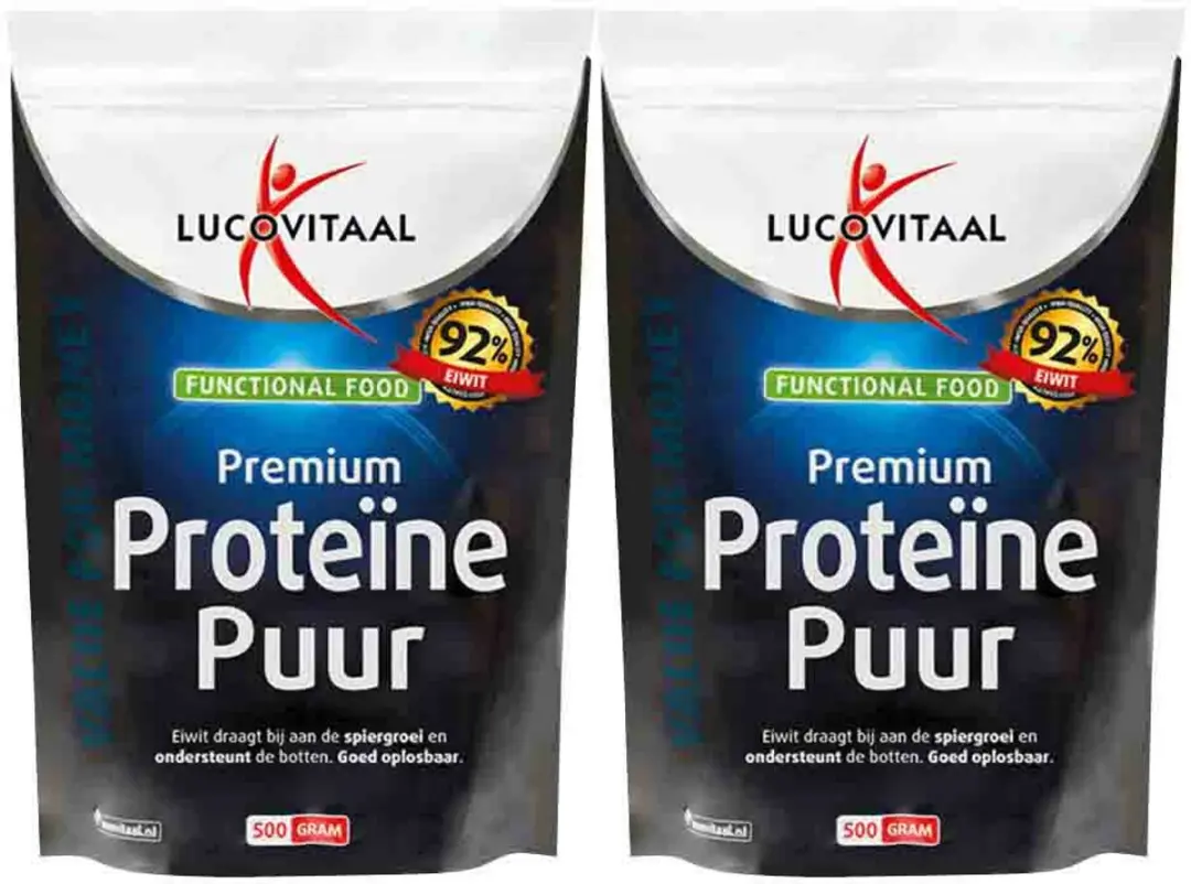 Lucovitaal Premium Soja Proteïne Puur 2x500g