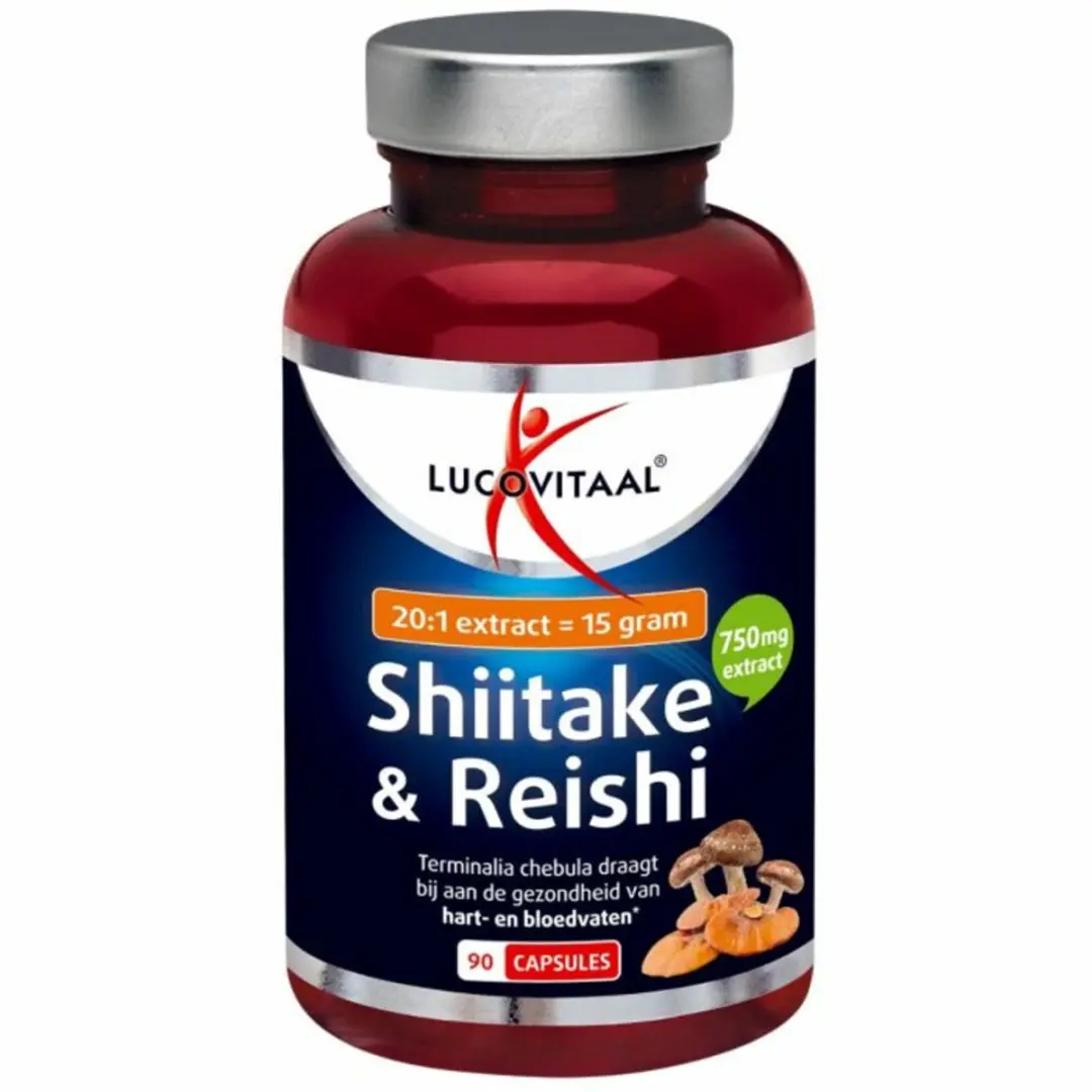 Lucovitaal Shiitake & Reishi Capsules 90 Stuks