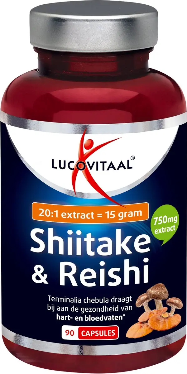 Lucovitaal Shiitake & Reishi Capsules 90 Stuks