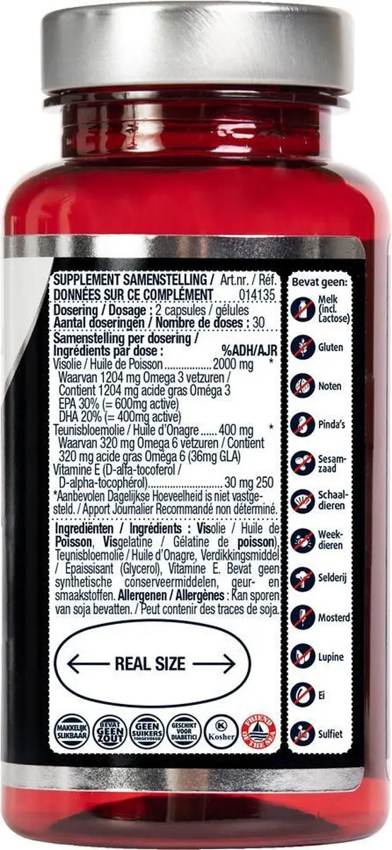 Lucovitaal Super Visolie Omega 3 - 180 Capsules (3x60)