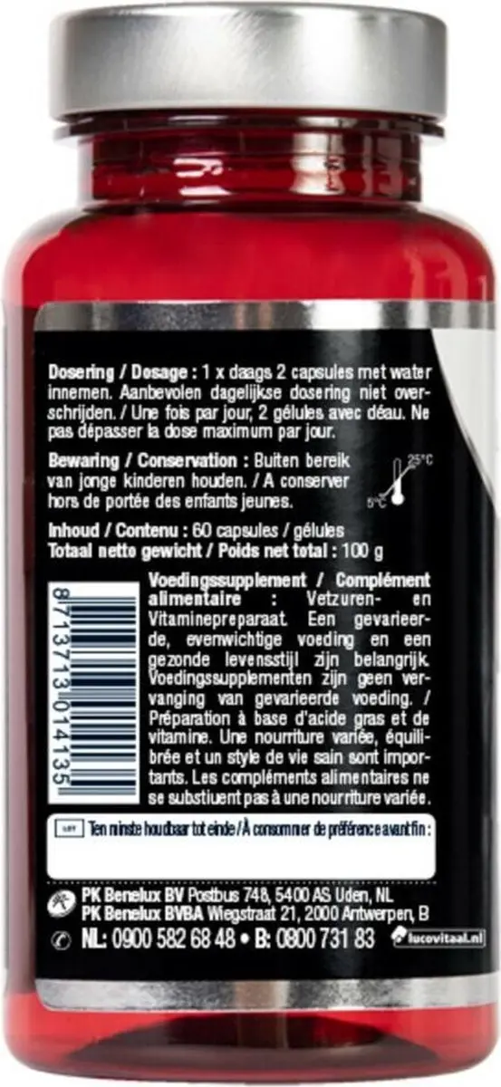 Lucovitaal Super Visolie Omega 3 - 180 Capsules (3x60)