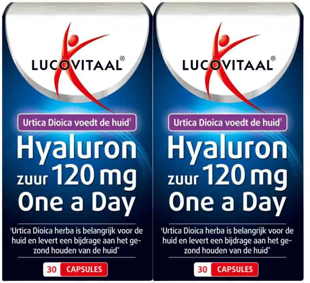 Lucovitaal Hyaluronzuur 120mg One A Day - 60 Capsules
